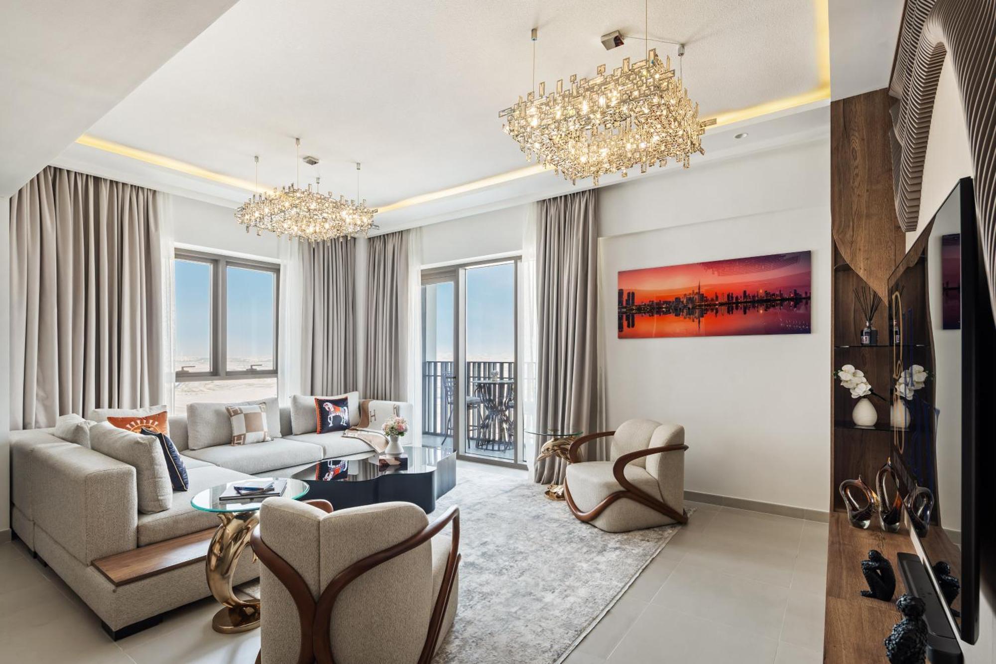 Skyline Vista 3-bedroom Haven With Lagoon Retreat Apartment Dubai
